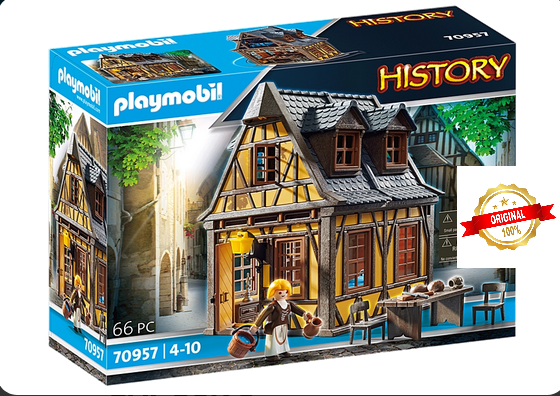 Playmobil History Set 70957 Yellow Medieval Home